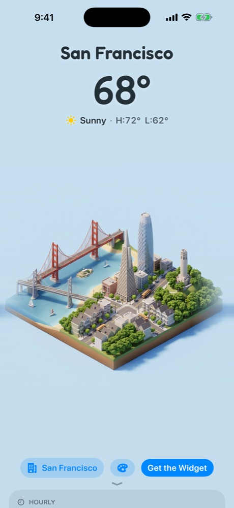 San Francisco on a sunny summer day